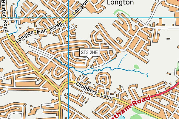 ST3 2HE map - OS VectorMap District (Ordnance Survey)