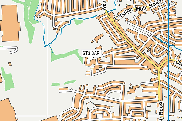 ST3 3AP map - OS VectorMap District (Ordnance Survey)