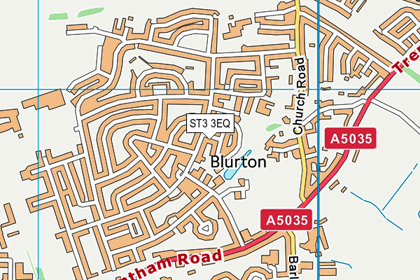 ST3 3EQ map - OS VectorMap District (Ordnance Survey)