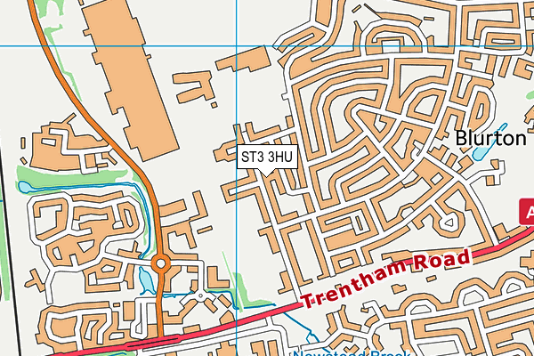ST3 3HU map - OS VectorMap District (Ordnance Survey)