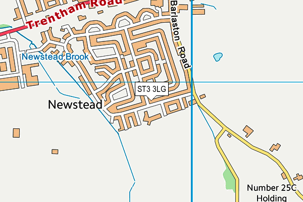 ST3 3LG map - OS VectorMap District (Ordnance Survey)