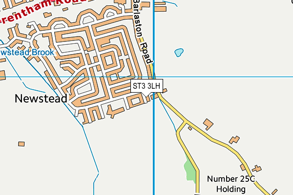 ST3 3LH map - OS VectorMap District (Ordnance Survey)