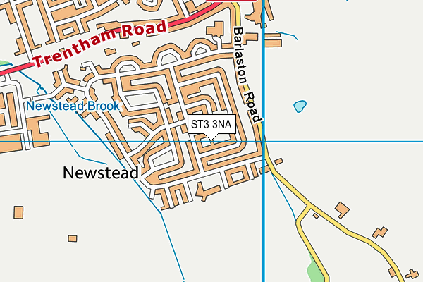 ST3 3NA map - OS VectorMap District (Ordnance Survey)