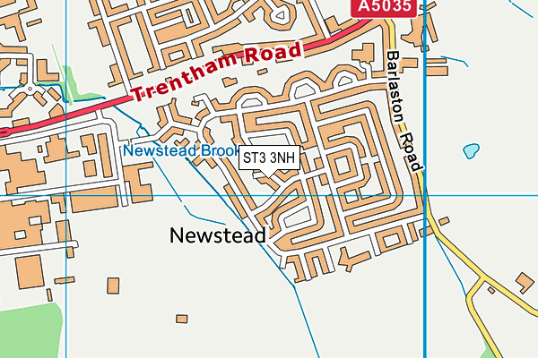 ST3 3NH map - OS VectorMap District (Ordnance Survey)