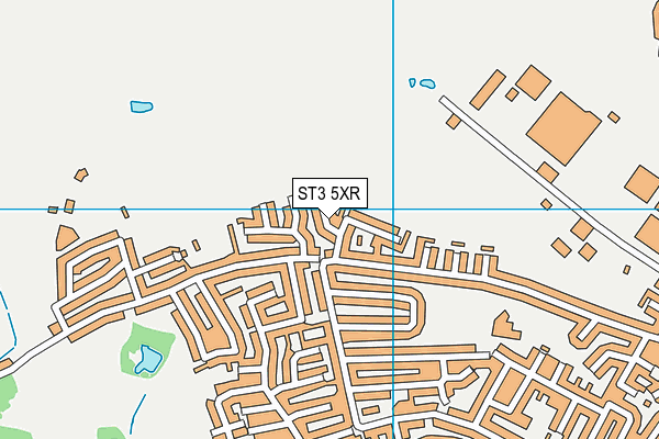 ST3 5XR map - OS VectorMap District (Ordnance Survey)