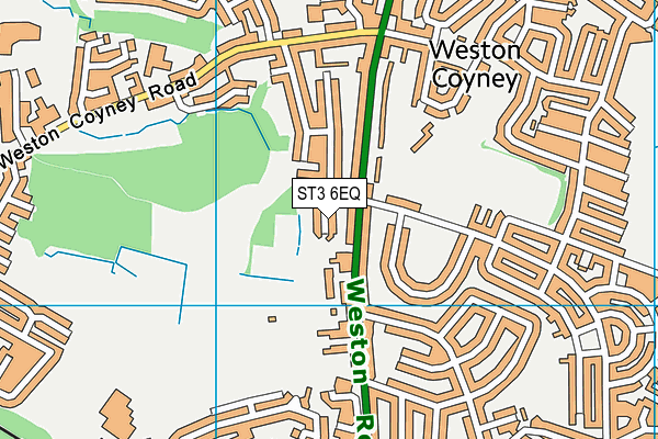 ST3 6EQ map - OS VectorMap District (Ordnance Survey)