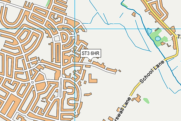 ST3 6HR map - OS VectorMap District (Ordnance Survey)