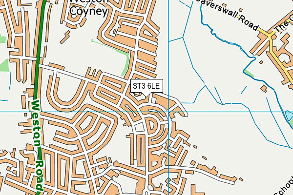 ST3 6LE map - OS VectorMap District (Ordnance Survey)