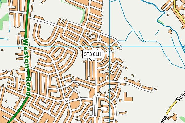 ST3 6LH map - OS VectorMap District (Ordnance Survey)