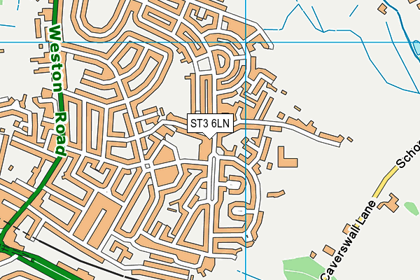 ST3 6LN map - OS VectorMap District (Ordnance Survey)