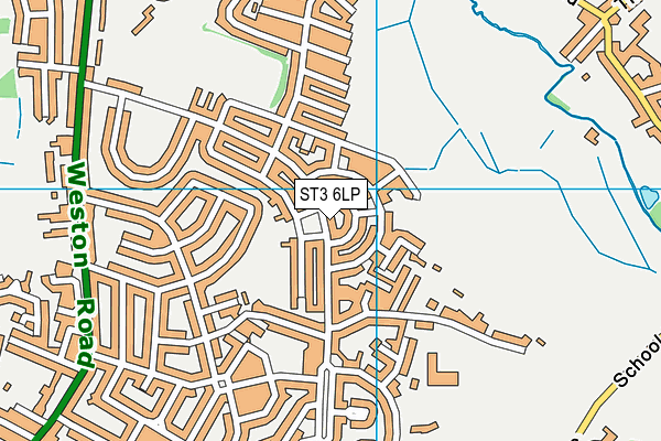ST3 6LP map - OS VectorMap District (Ordnance Survey)