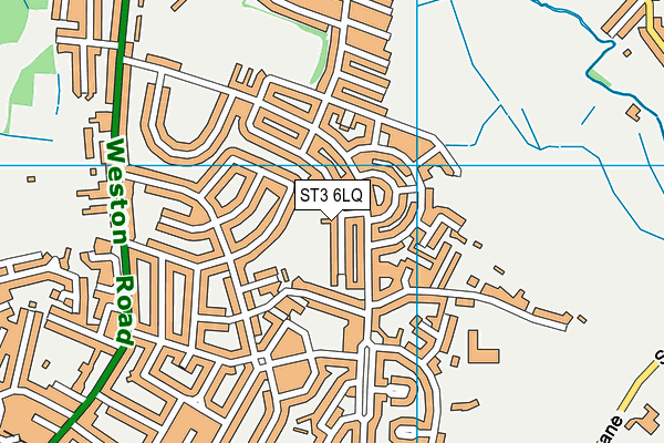ST3 6LQ map - OS VectorMap District (Ordnance Survey)