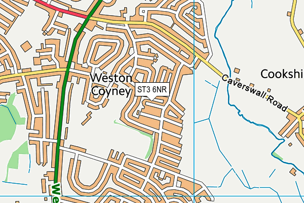 ST3 6NR map - OS VectorMap District (Ordnance Survey)