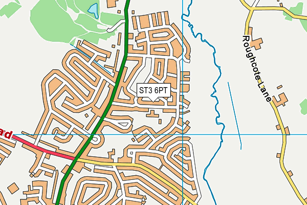 Weston Infant Academy map (ST3 6PT) - OS VectorMap District (Ordnance Survey)