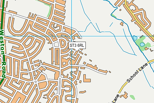 ST3 6RL map - OS VectorMap District (Ordnance Survey)