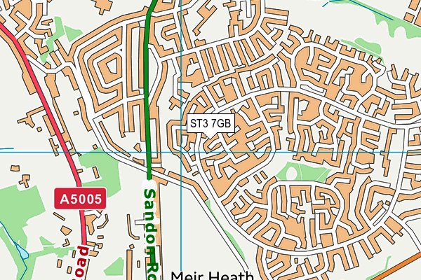 ST3 7GB map - OS VectorMap District (Ordnance Survey)