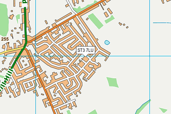 ST3 7LU map - OS VectorMap District (Ordnance Survey)