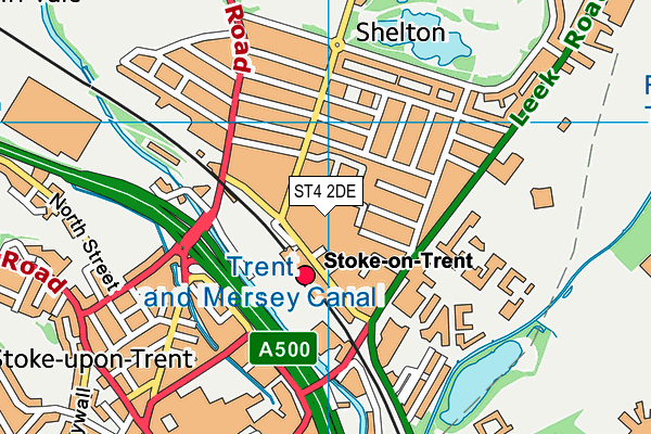 Staffordshire University map (ST4 2DE) - OS VectorMap District (Ordnance Survey)