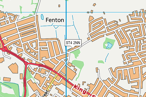 ST4 2NN map - OS VectorMap District (Ordnance Survey)