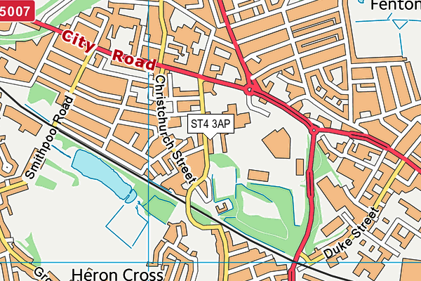 The Scout Hut (Glebedale Road) (Closed) map (ST4 3AP) - OS VectorMap District (Ordnance Survey)