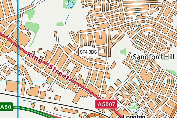 ST4 3DS map - OS VectorMap District (Ordnance Survey)
