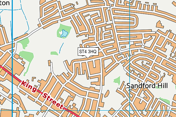 ST4 3HQ map - OS VectorMap District (Ordnance Survey)