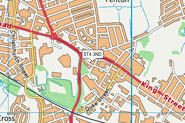ST4 3ND map - OS VectorMap District (Ordnance Survey)