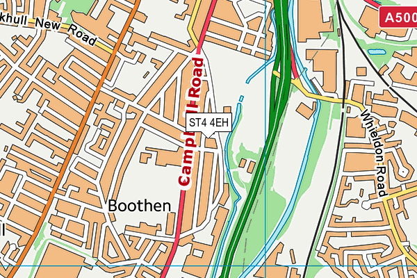 ST4 4EH map - OS VectorMap District (Ordnance Survey)