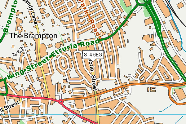 ST4 6EG map - OS VectorMap District (Ordnance Survey)