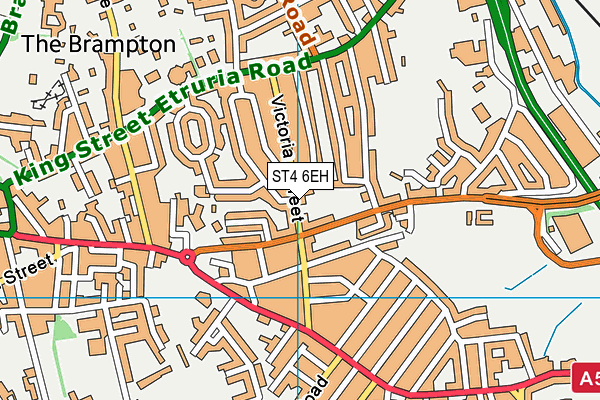 ST4 6EH map - OS VectorMap District (Ordnance Survey)