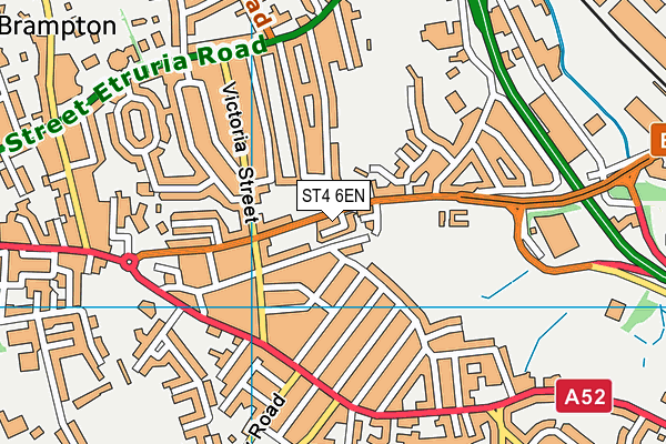 ST4 6EN map - OS VectorMap District (Ordnance Survey)