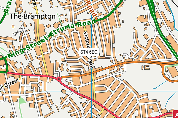 ST4 6EQ map - OS VectorMap District (Ordnance Survey)