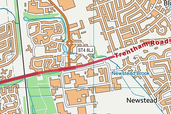 Strathmore College map (ST4 8LJ) - OS VectorMap District (Ordnance Survey)