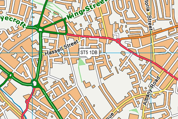 Newcastle-under-Lyme School map (ST5 1DB) - OS VectorMap District (Ordnance Survey)