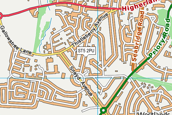 Edenhurst Preparatory School map (ST5 2PU) - OS VectorMap District (Ordnance Survey)