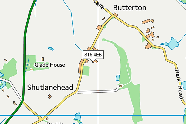 ST5 4EB map - OS VectorMap District (Ordnance Survey)