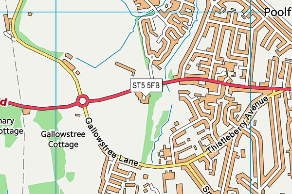 Map of USAH NEWCASTLE LTD at district scale