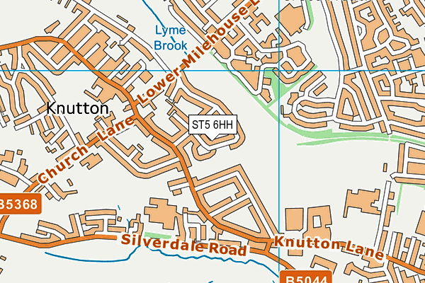 ST5 6HH map - OS VectorMap District (Ordnance Survey)