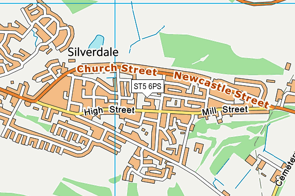 Silverdale Park map (ST5 6PS) - OS VectorMap District (Ordnance Survey)