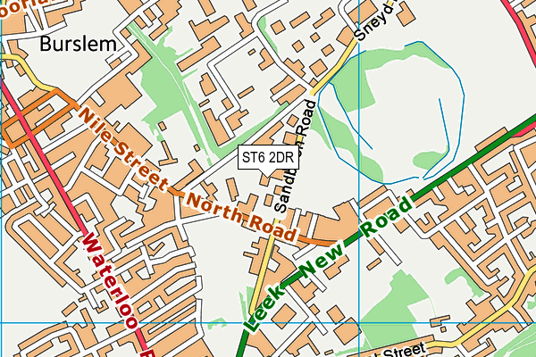 Sandbach Road map (ST6 2DR) - OS VectorMap District (Ordnance Survey)
