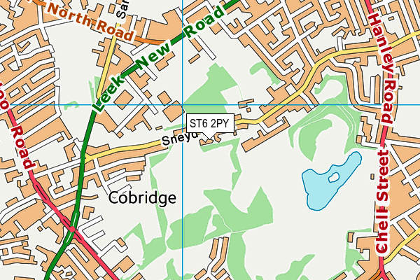 ST6 2PY map - OS VectorMap District (Ordnance Survey)