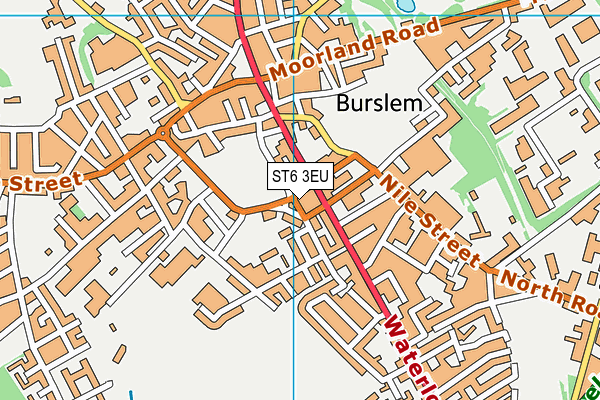 ST6 3EU map - OS VectorMap District (Ordnance Survey)