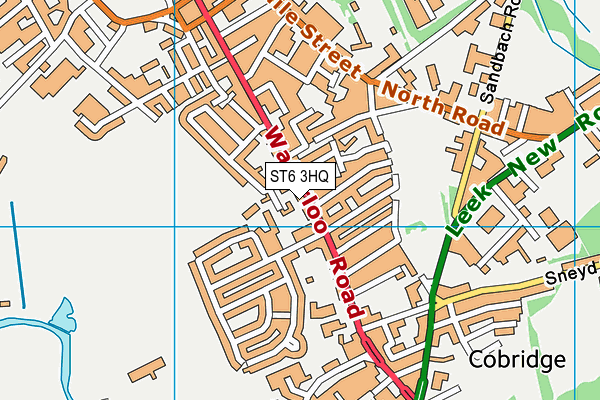 ST6 3HQ map - OS VectorMap District (Ordnance Survey)