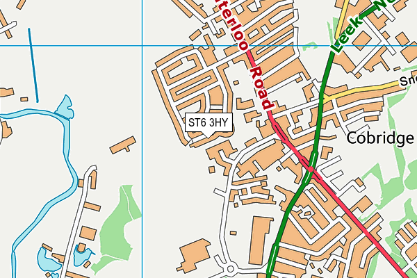 ST6 3HY map - OS VectorMap District (Ordnance Survey)