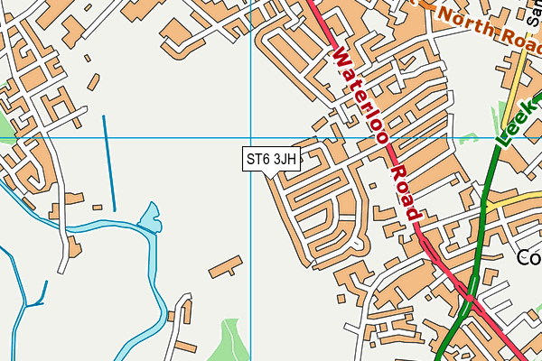 Grange Park map (ST6 3JH) - OS VectorMap District (Ordnance Survey)