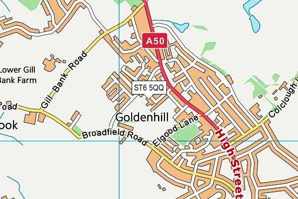 ST6 5QQ map - OS VectorMap District (Ordnance Survey)