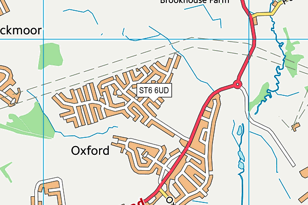 ST6 6UD map - OS VectorMap District (Ordnance Survey)