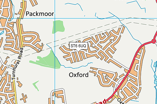 ST6 6UQ map - OS VectorMap District (Ordnance Survey)