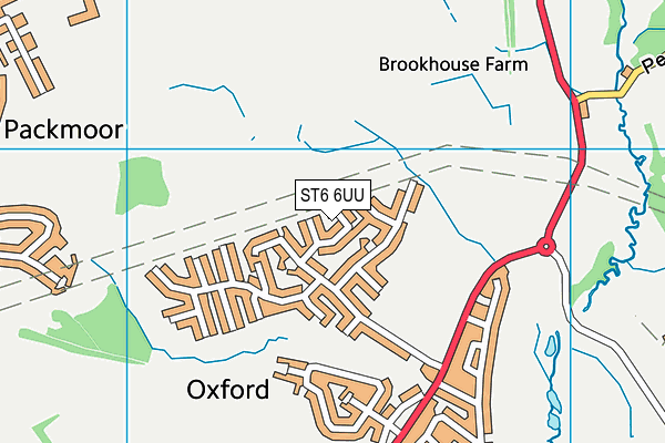 ST6 6UU map - OS VectorMap District (Ordnance Survey)