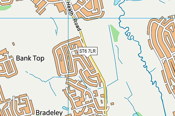 ST6 7LR map - OS VectorMap District (Ordnance Survey)